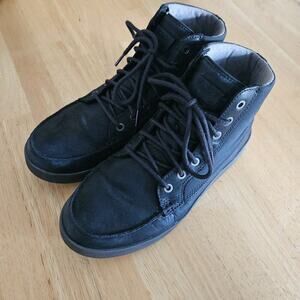 Olukai Men's Molina Boots Black Sueded Leather Waterproof Shoes sz 9